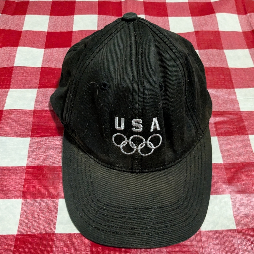 Vintage USA Olympics Black Cap